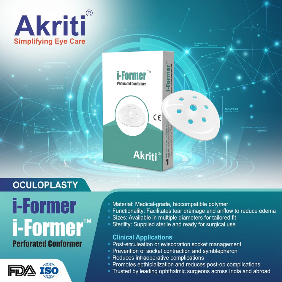 Perforated Ocular Conformer 25mm Sterile pk/3