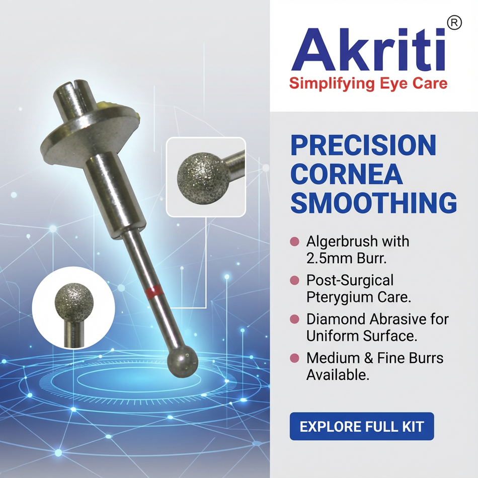 Algerbrush - Pterygium Instruments with  Medium Wheel Burr