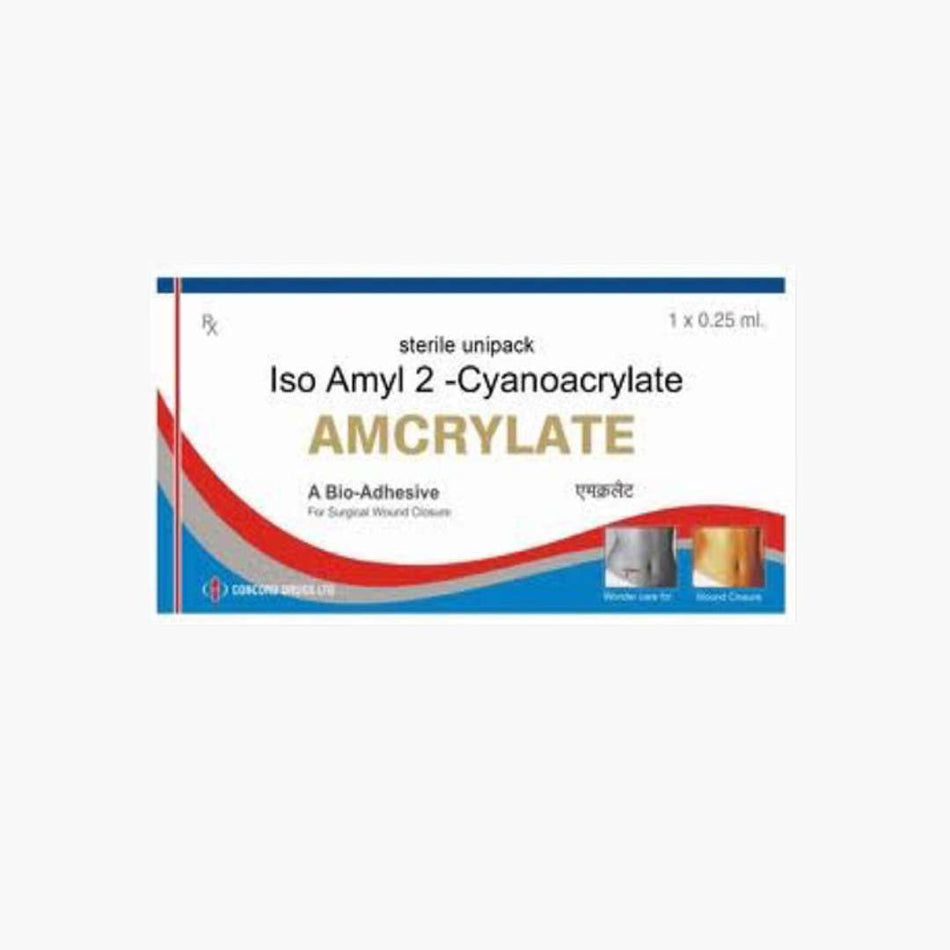 Tissue Adhesive AMCRYLATE  Iso Amyl 2-Cyanoacrylate 0.25ml, Sterile