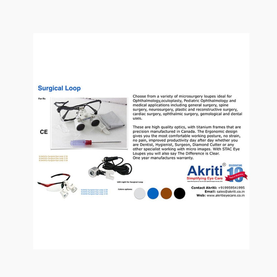 Surgical Loop 3.0X With Spectacle Correction